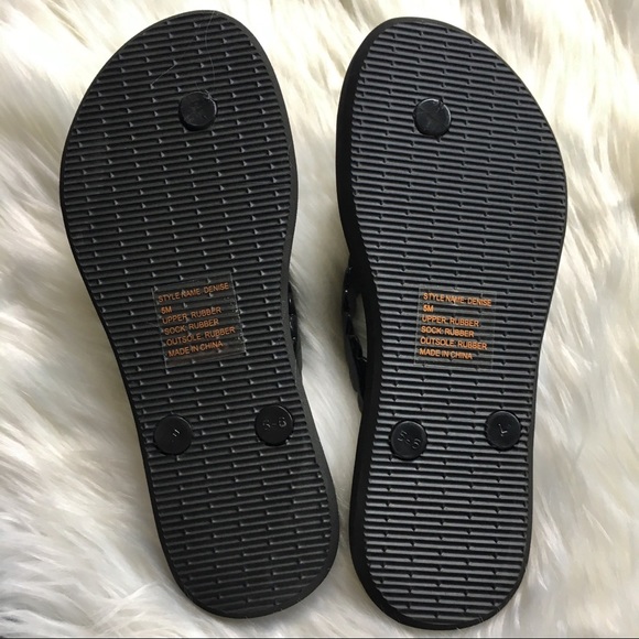 kate spade | Shoes | Kate Spade Ny Denise Black Sandals Flip Flops 5 | Poshmark